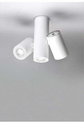 Kronn 3xØ7 -  Spot aplicat cilindric alb sau negru ajustabil